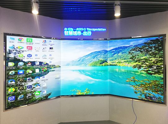 弧形無縫拼接屏該如何安裝？